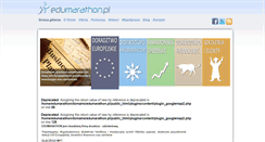 Desktop Screenshot of edumarathon.pl